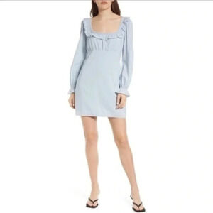 REFORMATION Burke Long Sleeve Minidress B579